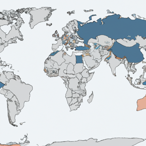 מפת עולם המדגישה מדינות עם שיעורי ברית מילה גבוהים